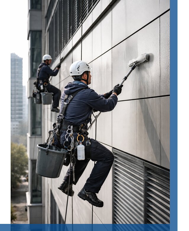 Мойка вентилируемого фасада в Пскове от 254 р. | ВЫСОТНИК-Пск