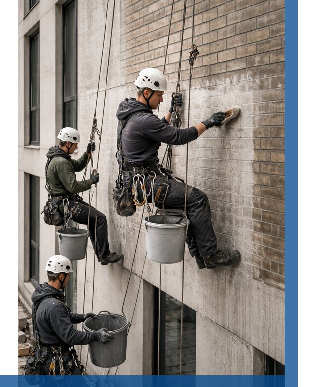 Удаление высолов с фасада в Пскове от 254 р. | ВЫСОТНИК-Пск