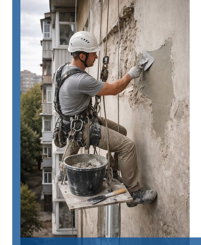 Восстановление фасадной штукатурки в Пскове с гарантией качества