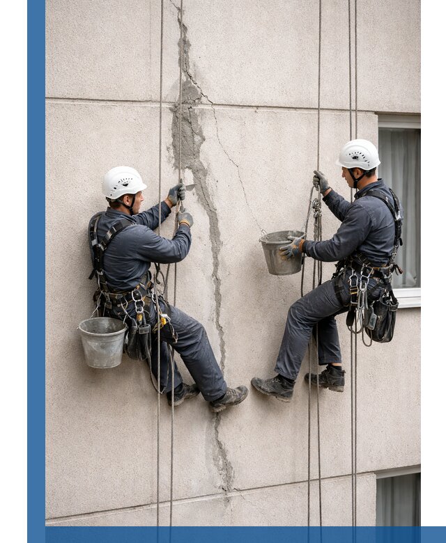 Заделка трещин на фасаде в Пскове с гарантийным ремонтом