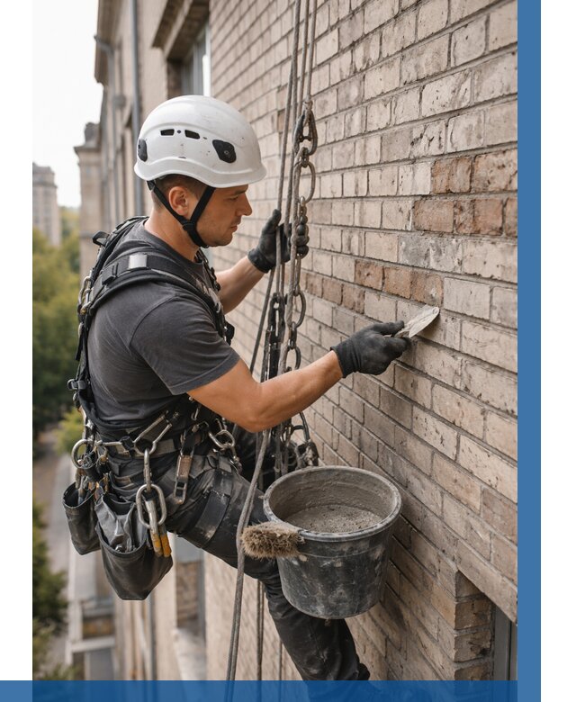 Ремонт кирпичной кладки фасада в Пскове от 1827 р. | ВЫСОТНИК-Пск