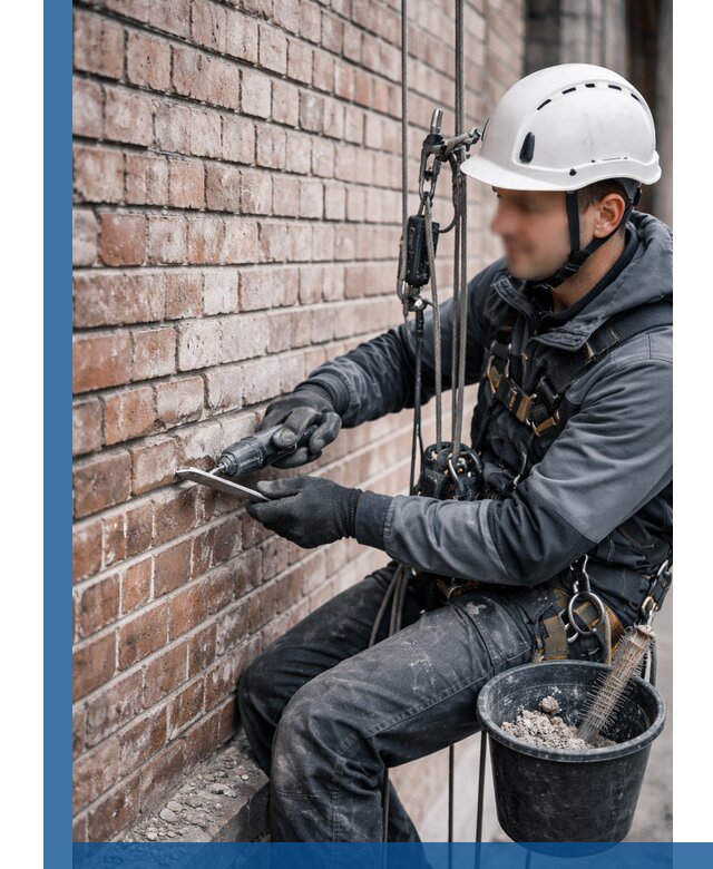 Расшивка кирпичных швов фасадов и стен, ремонт в Пскове