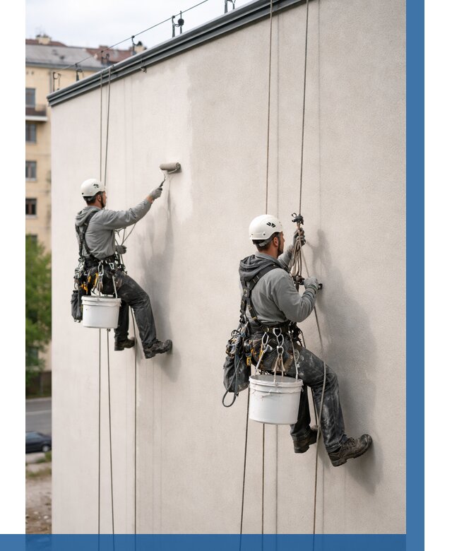 Покраска оштукатуренного фасада в Пскове от 325 р. | ВЫСОТНИК-Пск