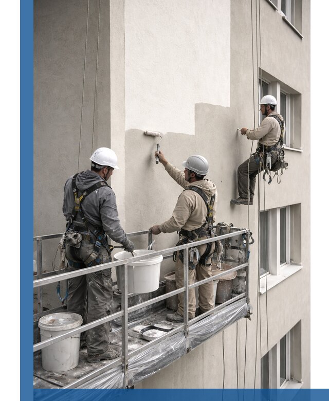 Покраска оштукатуренного фасада в Пскове под ключ с гарантией