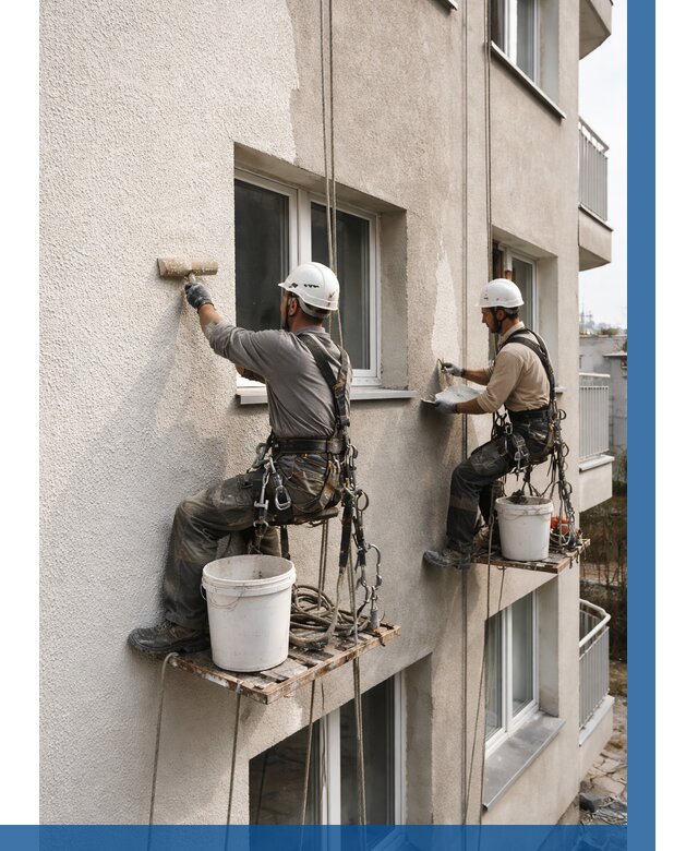 Нанесение короеда на фасад в Пскове от 457 р. | ВЫСОТНИК-Пск