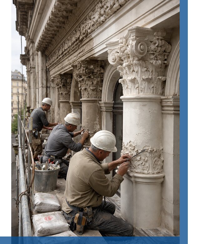 Реставрация фасадной лепнины в Пскове от 2538 р. | ВЫСОТНИК-Пск