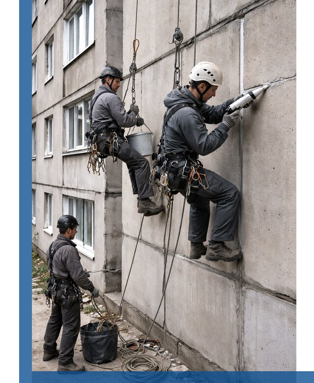 Герметизация межпанельных швов в Пскове с гарантией герметичности