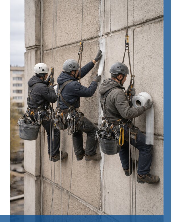 Ремонт межпанельных швов в Пскове от 761 р. | ВЫСОТНИК-Пск