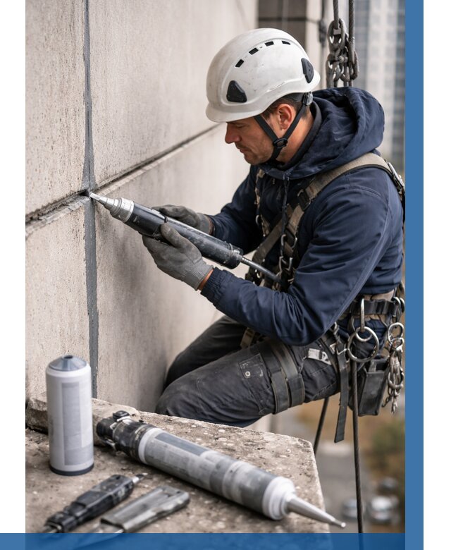 Вторичная герметизация швов в Пскове от 457 р. | ВЫСОТНИК-Пск