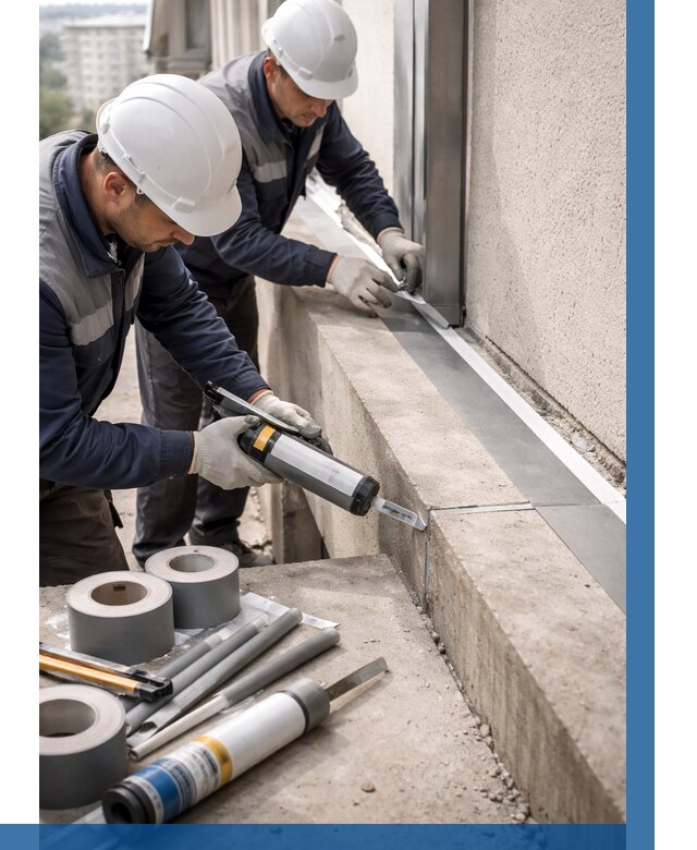 Герметизация примыкания балкона в Пскове от 4568 р. | ВЫСОТНИК-Пск