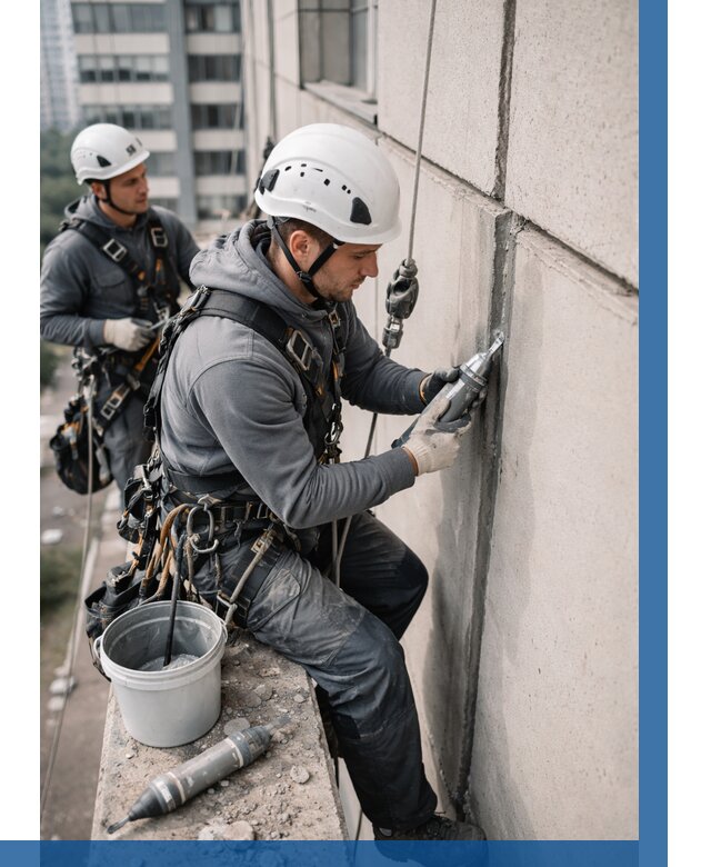 Ремонт деформационных швов здания в Пскове от 1015 р. | ВЫСОТНИК-Пск