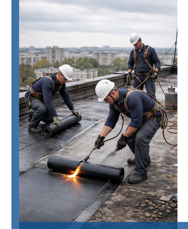 Ремонт наплавляемой кровли в Пскове качественно и надежно