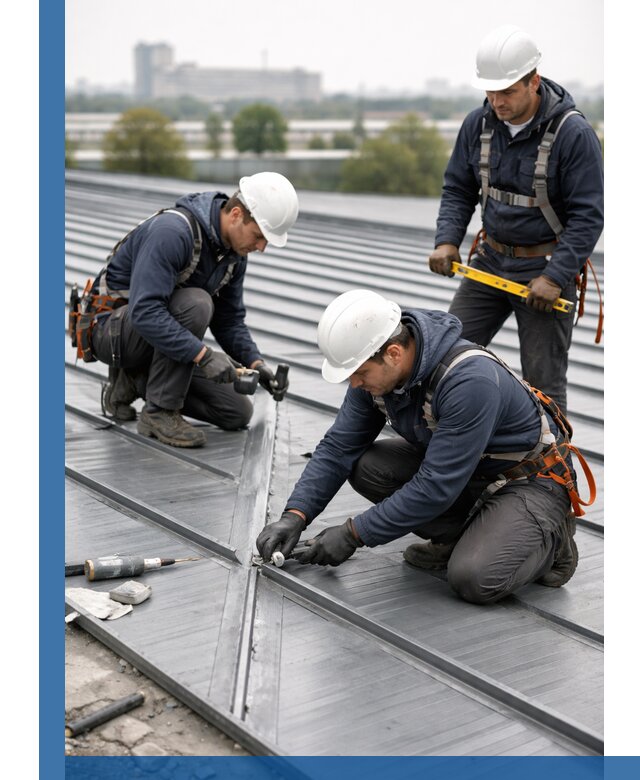 Ремонт фальцевой кровли в Пскове срочно и качественно