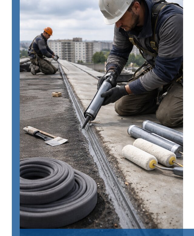 Герметизация швов кровли в Пскове с гарантией герметичности
