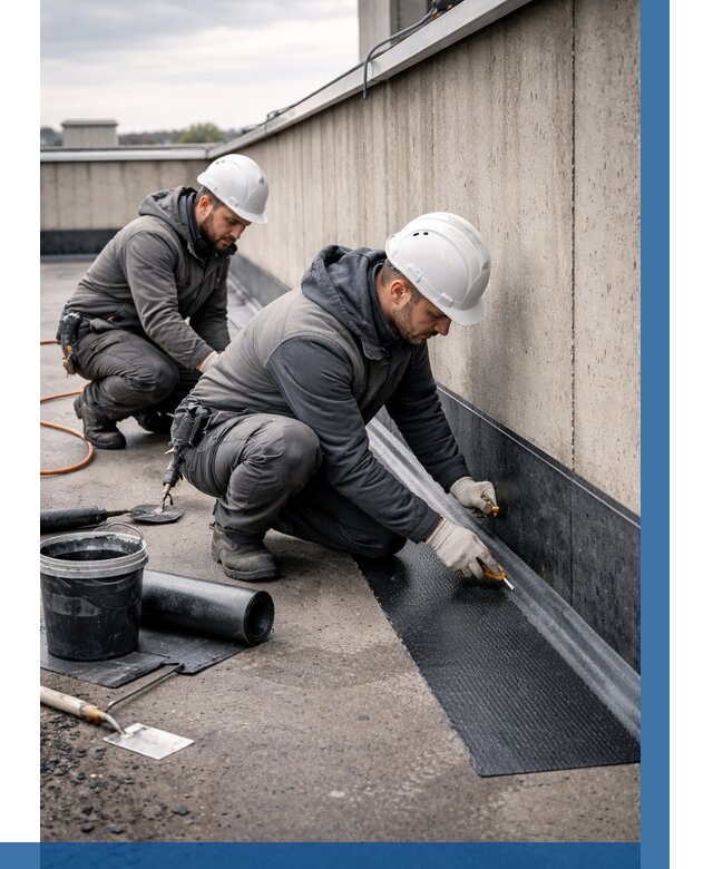 Гидроизоляция примыканий на кровле в Пскове от 914 р. | ВЫСОТНИК-Пск