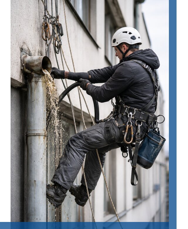 Прочистка водосточных труб в Пскове от 3553 р. | ВЫСОТНИК-Пск