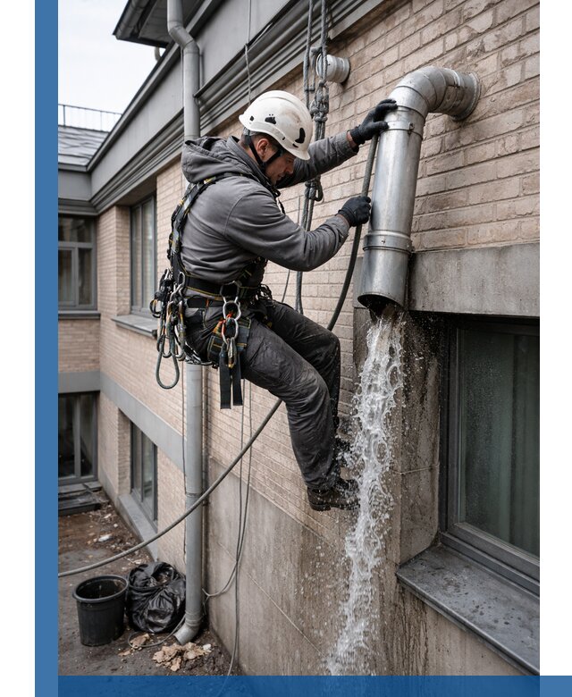 Профессиональная прочистка водосточных труб в Пскове с гарантией