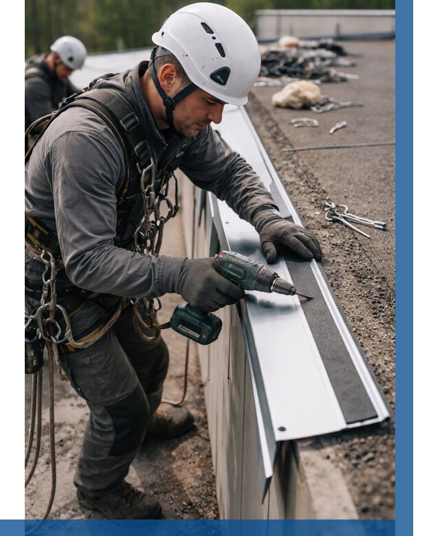 Монтаж капельника на кровле в Пскове от 305 р. | ВЫСОТНИК-Пск