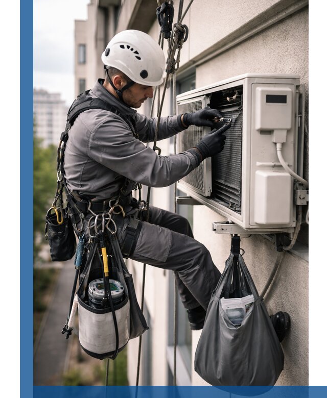 Обслуживание внешнего блока кондиционера в Пскове профессионально