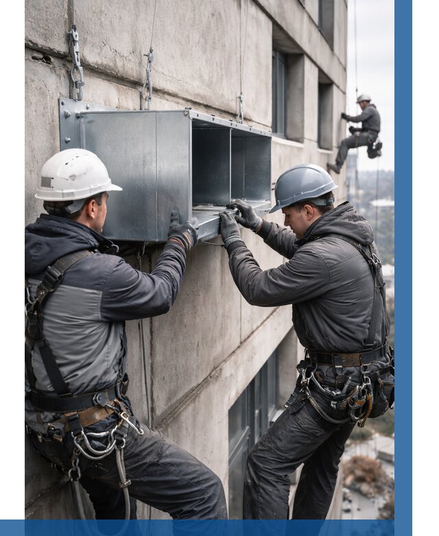 Монтаж вентиляционных коробов в Пскове от 3045 р. | ВЫСОТНИК-Пск