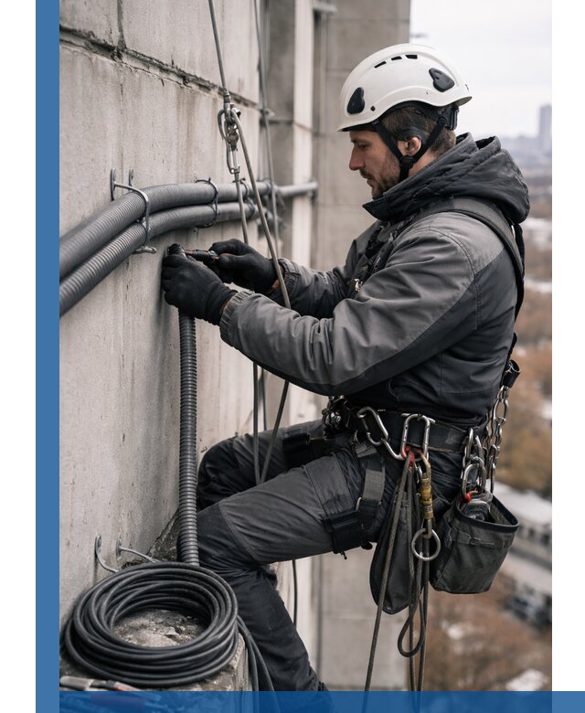 Профессиональный монтаж гофры для кабеля в Пскове с гарантией