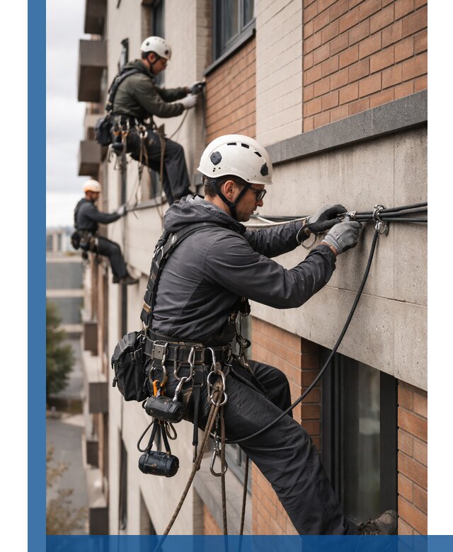 Крепление кабеля на фасаде монтаж и крепеж в Пскове