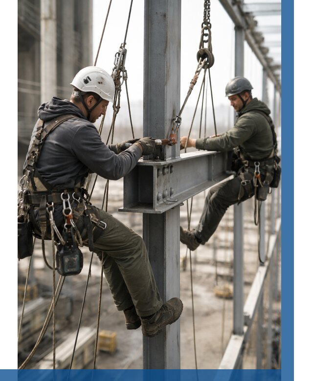 Монтаж металлоконструкций на высоте в Пскове от 3553 р. | ВЫСОТНИК-Пск