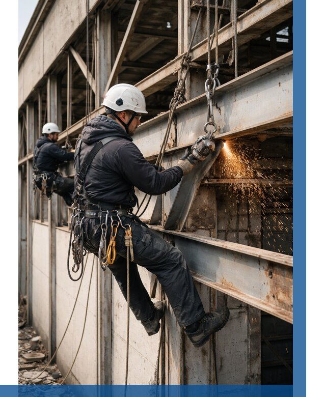 Демонтаж металлоконструкций на высоте в Пскове от 6598р. |ВЫСОТНИК-Пск