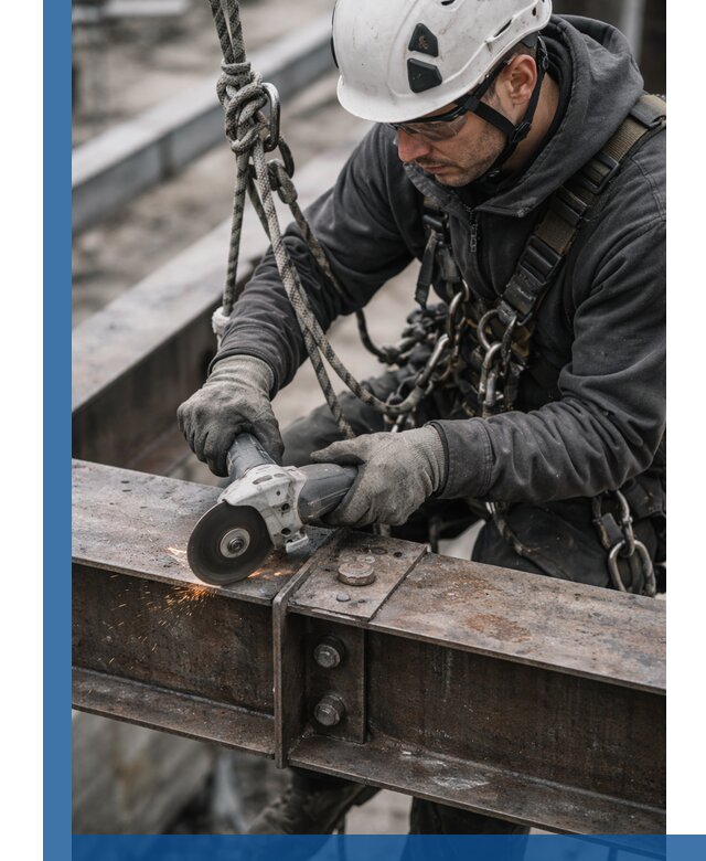 Резка металла на высоте в Пскове для зданий и конструкций