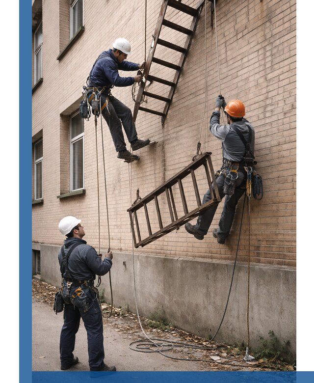 Демонтаж пожарной лестницы в Пскове быстро и безопасно