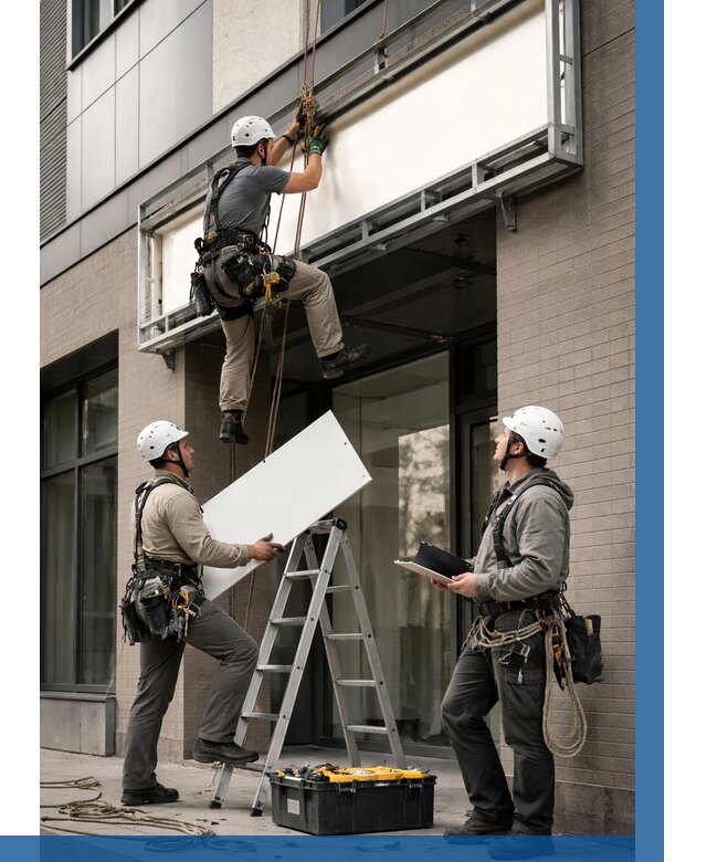 Монтаж светового короба в Пскове от 6598 р. | ВЫСОТНИК-Пск