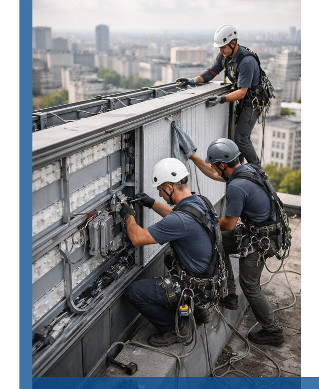 Профессиональное обслуживание крышной рекламы в Пскове под ключ