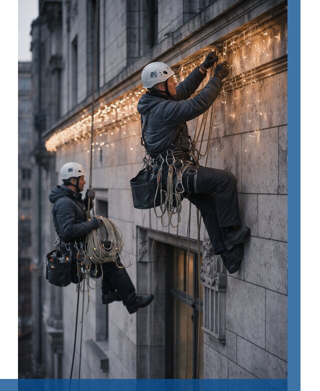 Монтаж новогодней иллюминации в Пскове от 8628 р. | ВЫСОТНИК-Пск