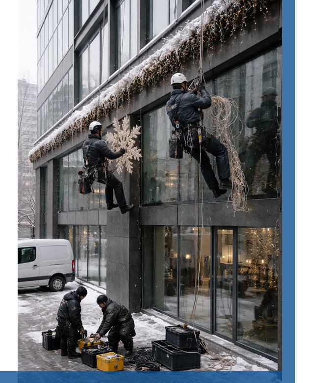 Демонтаж новогоднего оформления в Пскове от 5583 р. | ВЫСОТНИК-Пск