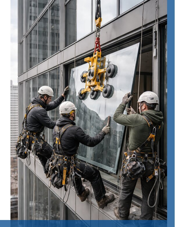 Фасадное остекление зданий под ключ в Пскове от 10150 р. | ВЫСОТНИК-Пск