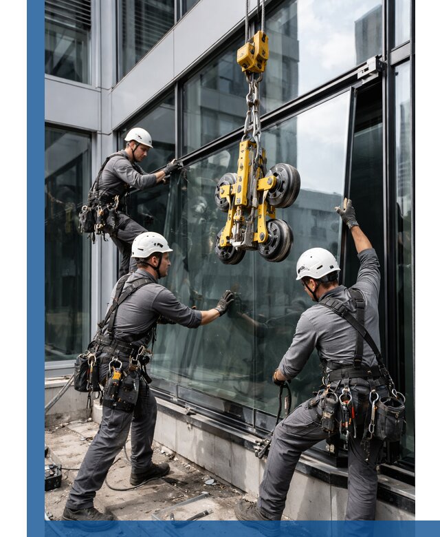 Структурное остекление фасадов в Пскове монтаж и обслуживание