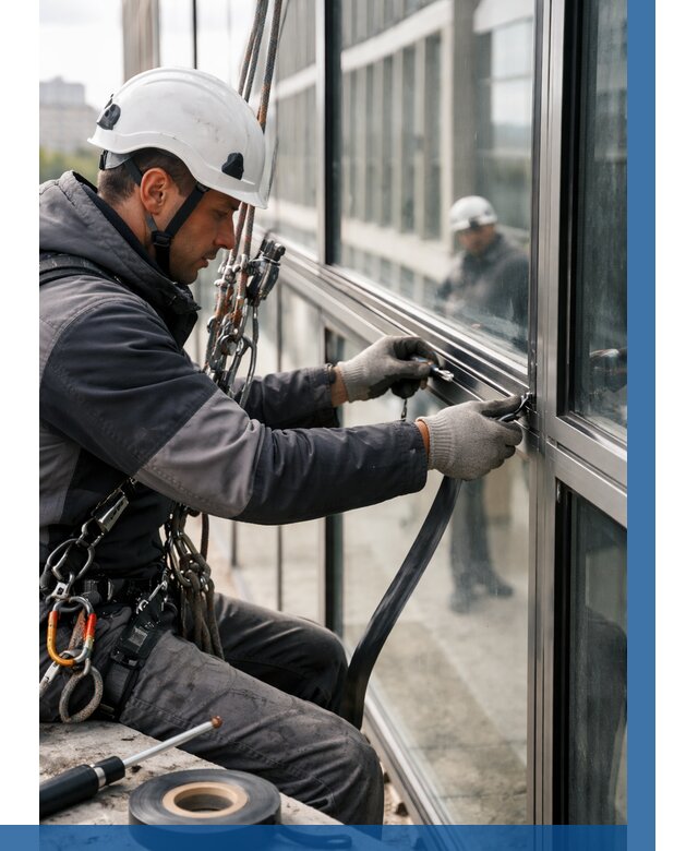 Ремонт витражных конструкций в Пскове от 3553 р. | ВЫСОТНИК-Пск