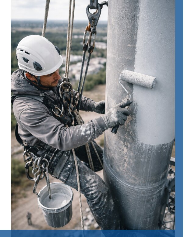 Покраска мачт связи под ключ в Пскове от 863 р. | ВЫСОТНИК-Пск