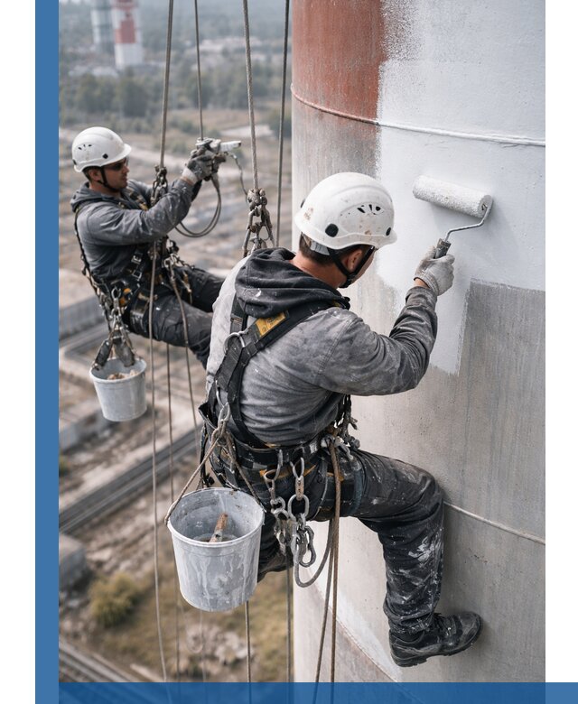 Покраска дымовых труб в Пскове: антикоррозийная защита и восстановление