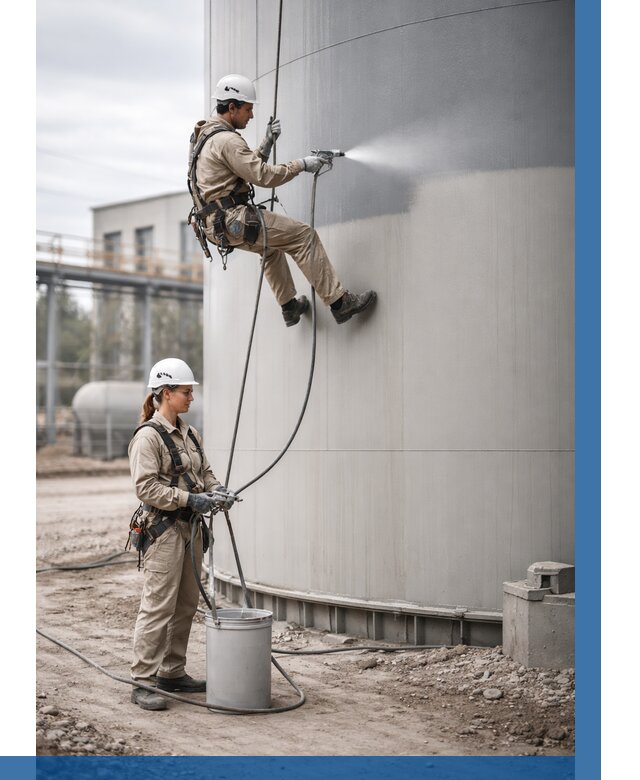 Покраска резервуаров в Пскове от 1218 р. | ВЫСОТНИК-Пск — заказать