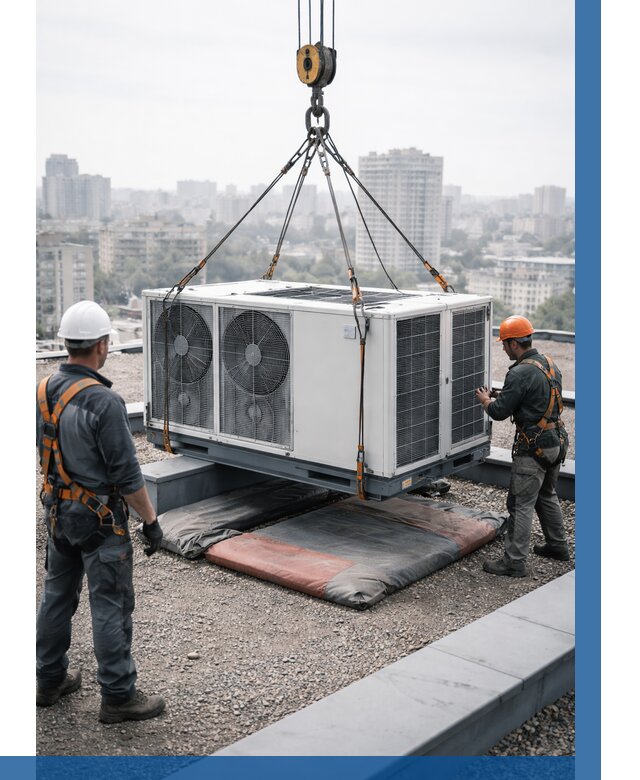 Подъем груза на крышу в Пскове от 5075 р. | ВЫСОТНИК-Пск заказать