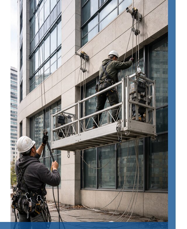 Монтаж и подъем фасадной люльки в Пскове от 12180 р. | ВЫСОТНИК-Пск