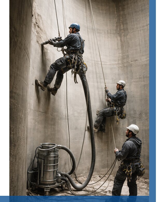 Зачистка силосов в Пскове от 4568 р. Договор и смета ВЫСОТНИК-Пск