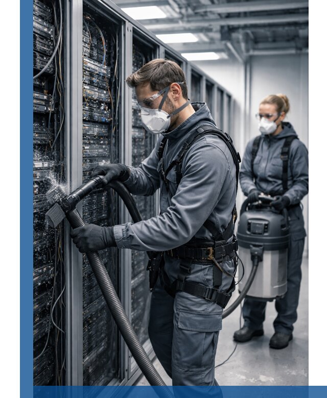 Обеспыливание серверной комнаты в Пскове, профессиональная очистка