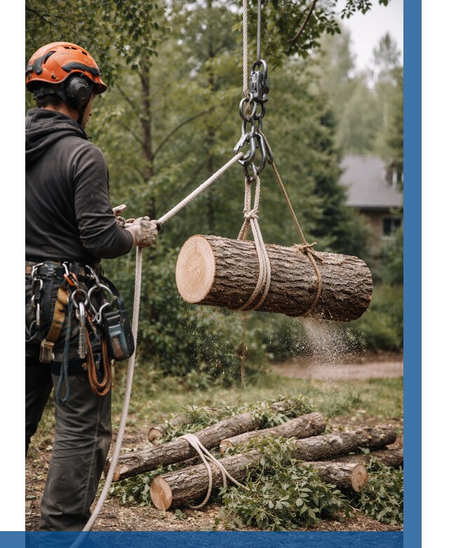Валка деревьев частями в Пскове от 7613 р. | ВЫСОТНИК-Пск