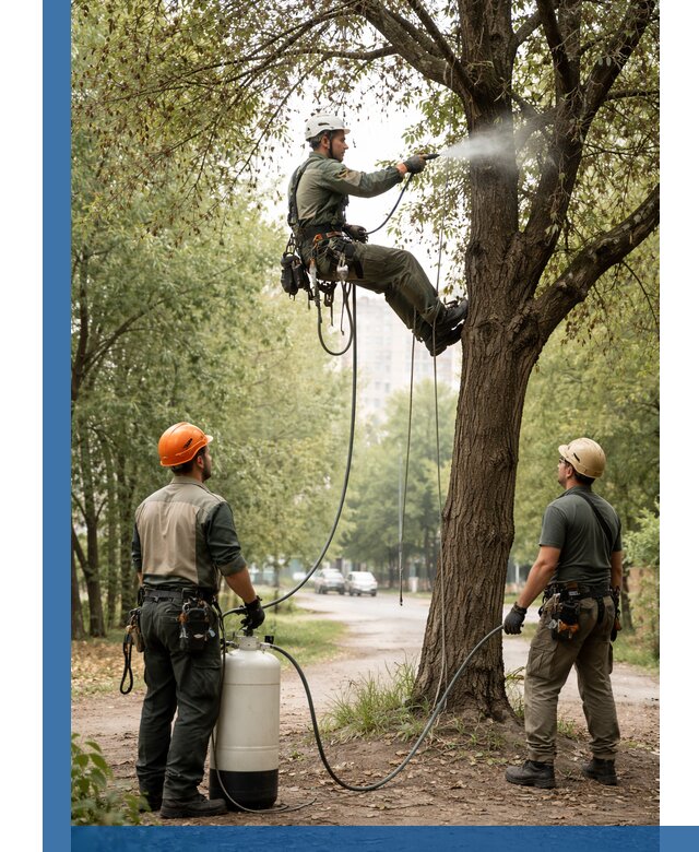 Обработка деревьев от вредителей в Пскове профессиональная защита