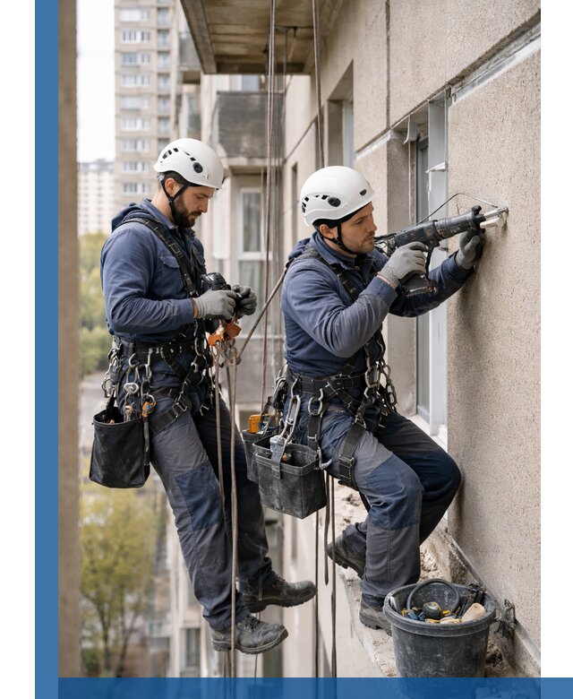 Промышленные альпинисты высотные работы и монтаж в Пскове